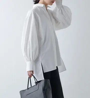 개럴개런트 레귤러 카라 볼륨 셔츠 화이트 새상품급