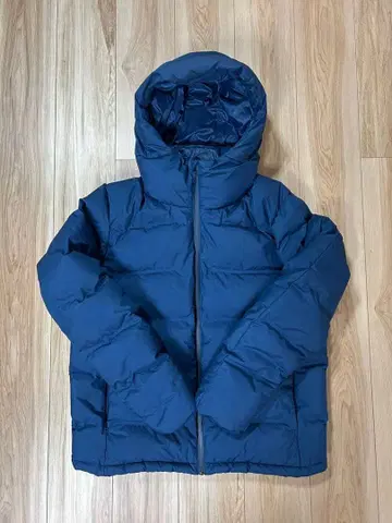 UNIQLO 네이비 후드 부착 다운 자켓 XL