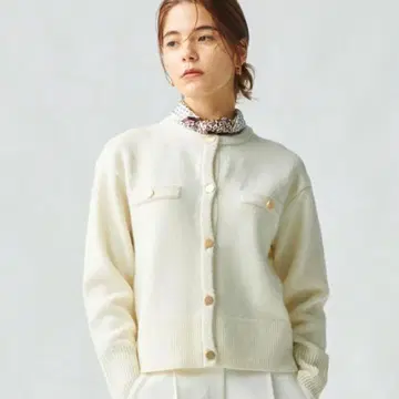 PLST 엑스트라 파인 메리노 미들 게이지 울 크루 가디건 M