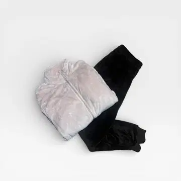 플리스 속기모 상하의 세트 룸웨어 홈웨어 복슬복슬