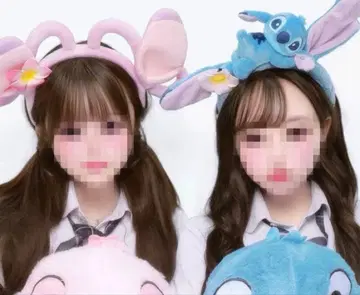 스티치 봉제 인형 머리띠 홍콩 디즈니