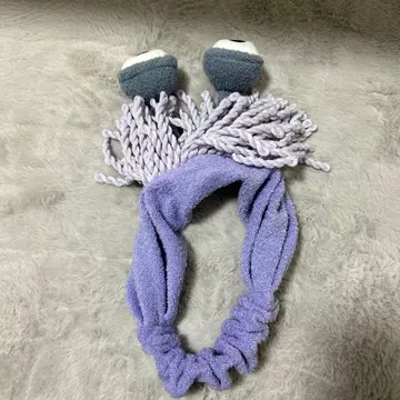 디즈니 보라색 캐릭터 눈 모양 헤어밴드