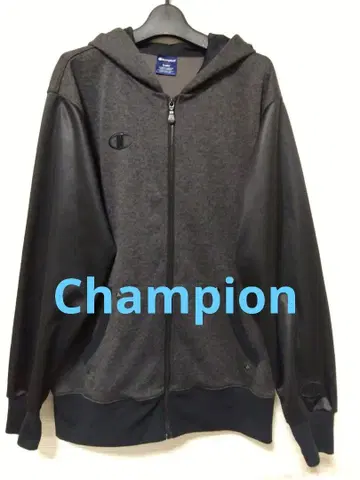 새상품급 Champion 후드티 그레이/블랙