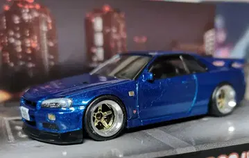 핫휠 스카이라인 GT-R BNR34 개조