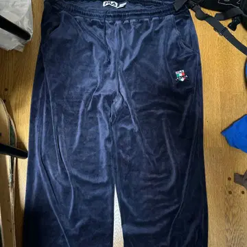 FILA 네이비 벨로아 팬츠 이탈리아