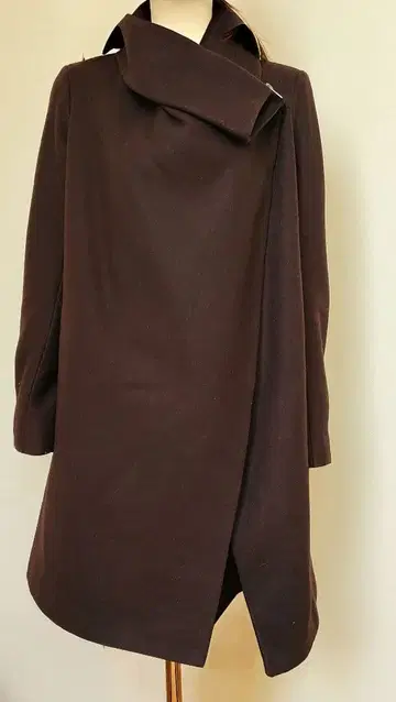 올세인츠 망토? 케이프풍 2way 울 코트 버건디 36