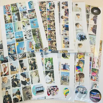 BTS 마스킹 테이프 컷 컬렉션 세트