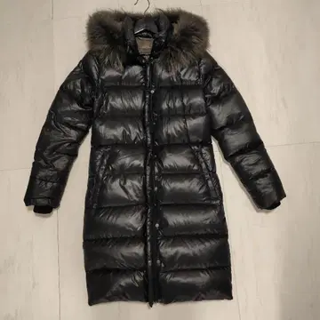 DUVETICA 롱 다운 코트 블랙