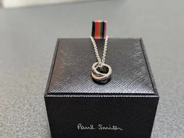 Paul Smith 더블 링 실버 목걸이
