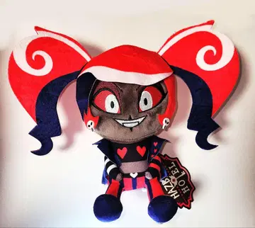 해즈빈 호텔에 오신 것을 환영합니다 앉은 봉제 인형 벨벳