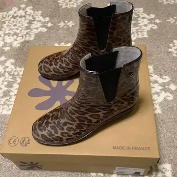 메듀즈 사이드 고어 레인부츠 새상품급 panthere 레오파드 무늬