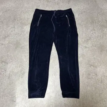 s3323 캐바리아 벨로아 조거 팬츠 포켓 지퍼 허리밴딩