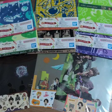 Mrs. GREEN APPLE 미세스 1번 복권 타월 손수건 클리어 파일