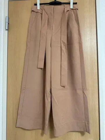 와이드 팬츠 허리 리본 포함 핑크 NATURAL BEAUTY BASIC