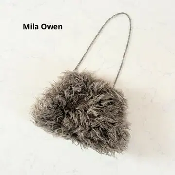 [ 새상품 ] Mila Owen 미라 오웬 퍼 체인백 클러치