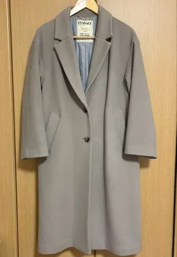 L'ESSAGE SUPER140S 오버코트 울 코트