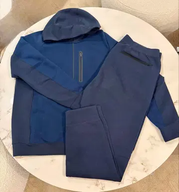 UNIQLO 유니클로 네이비 후드티 포함 저지 상하의 세트