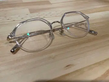 JINS 실버 메탈 팔각형 안경