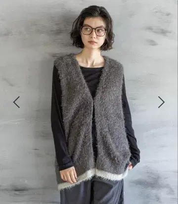 niko and - 레이어드 페더 베스트 차콜 L 택 포함 새상품