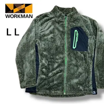 새상품급 WORKMAN 워크맨 다이아 플리스 안감 알루미늄 자켓 L 카키