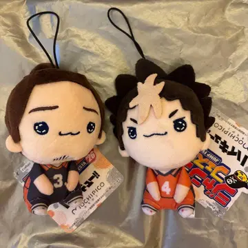 하이큐 모찌피코 봉제 인형 아즈마네 니시노야 세트