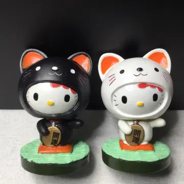 레어 헬로키티 후리후리 마스코트 마네키네코 개운 흔들 목 키티 2007