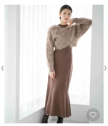 노엘라 샤기 볼레로 니트 원피스 세트