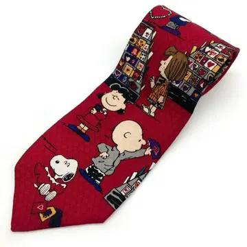 USA제 피넛 넥타이 스누피 발렌타인 구제 의류 올 패턴