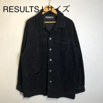 RESULTS 코듀로이 자켓 L 사이즈 블랙