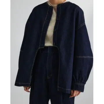 stylemixer 라운드 슬릿 데님 자켓