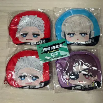 WIND BREAKER 캐릭터 모코 파우치 4개 세트