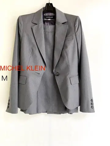 새상품급 MICHEL KLEIN 그레이 자켓 수트 셋업 M