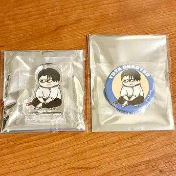 옷코츠 유타 지로리 미니 아크릴 블록 캔뱃지 점프 페스타 주술회전