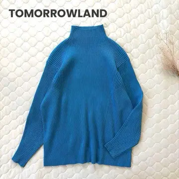 [ 새상품급 ] 투모로우랜드 울폴리에스테르 스트레치 리브 하이넥 풀오버