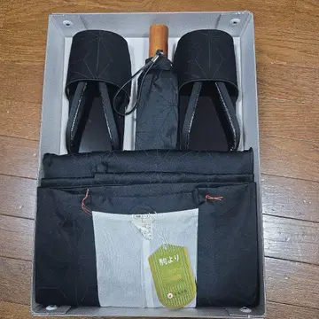 우비 코트 세트 L 사이즈 블랙