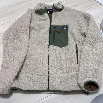 patagonia 플리스 자켓 베이지 올리브