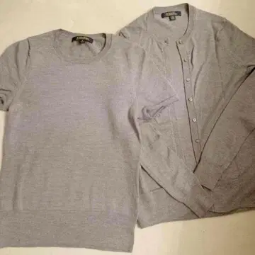 brooks brothers 반팔 니트와 가디건 앙상블