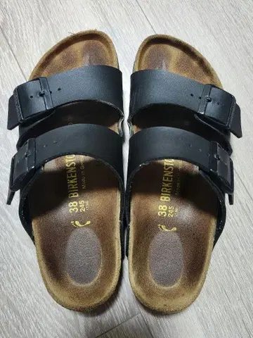 BIRKENSTOCK 블랙 샌들 38 24.5cm