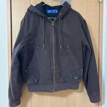 ZARA 후드 부착 브라운 점퍼