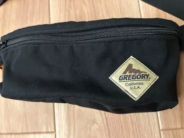 블랙 Gregory 바디백 한정판 로고