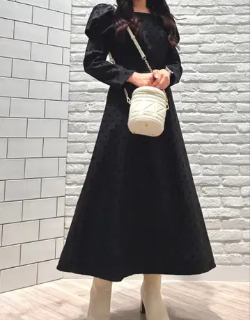 MISCH MASCH 플로키 도트 원피스/MM447407