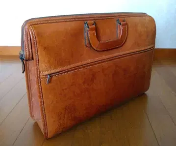 INDEED 라이트 브라운 이탈리아 가죽 비즈니스 백