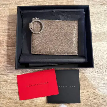 BONAVENTURA 키링 부착 카드 케이스 슈링크 가죽