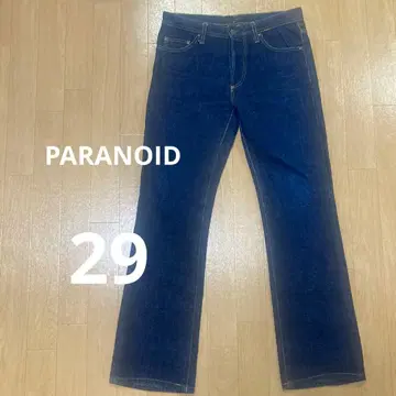 PARANOID 부츠컷 데님 다크 블루