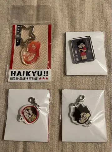 하이큐!! 지로리 아크릴 참 아크릴 블록 키링