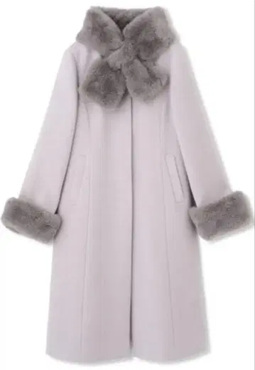 프로포션 바디 드레싱 인조 모피 탈부착 코트
