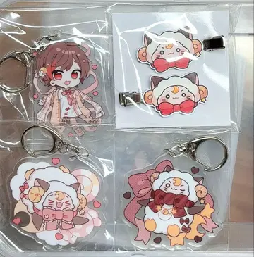 아마츠키 아크릴 키링 문라이트 퍼레이드 마사무네 헤어 클립