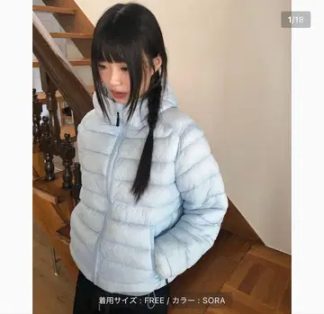 wonder wonder 스카이블루 다운 자켓