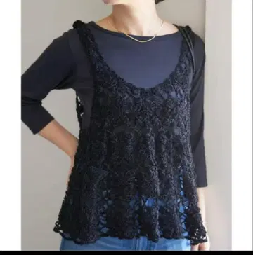 블랙 몰 얀 크로셰 탱크 이에나