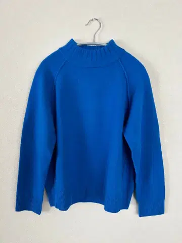 BLACK BY MOUSSY 울 터틀넥 니트 블루 Free